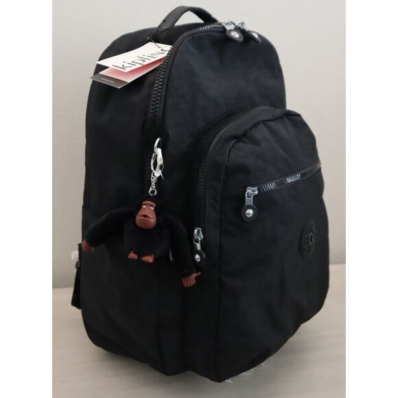 Kipling KI1206-0DH Women's Black Tonal 15" Laptop Seoul Backpack - Picture 12 of 16